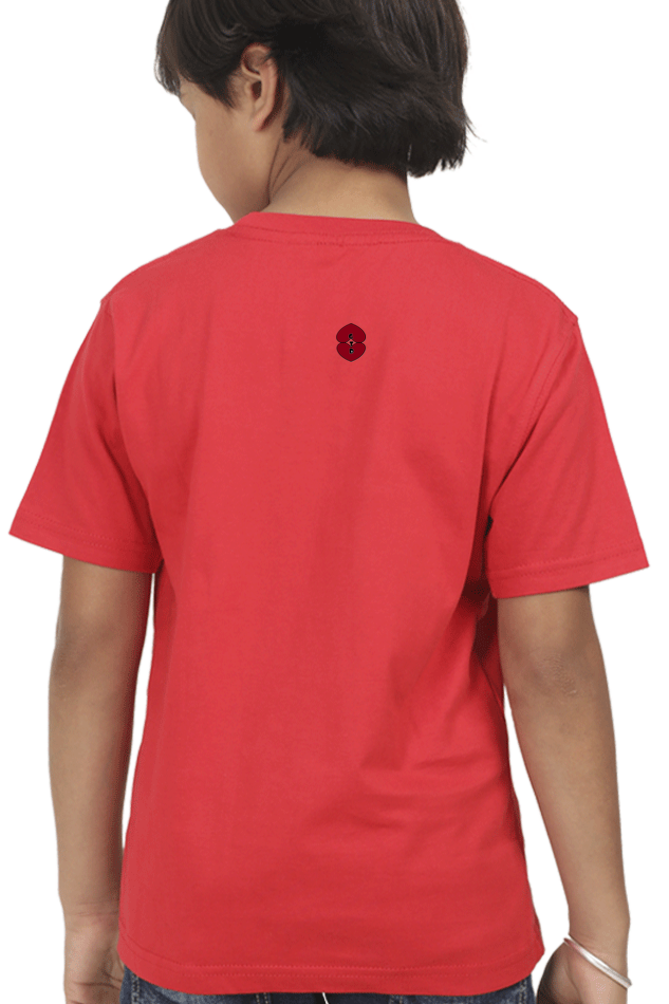 Racing-Themed Boys' Round Neck Half Sleeve Classic Tee | 'I Fly with Wheels on Road' Graphic Design