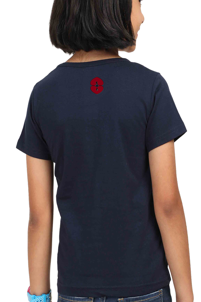 Racing-Themed Kids' Round Neck Half Sleeve Classic Tee | 'Fire in You, Fire on Wheel' Graphic Design
