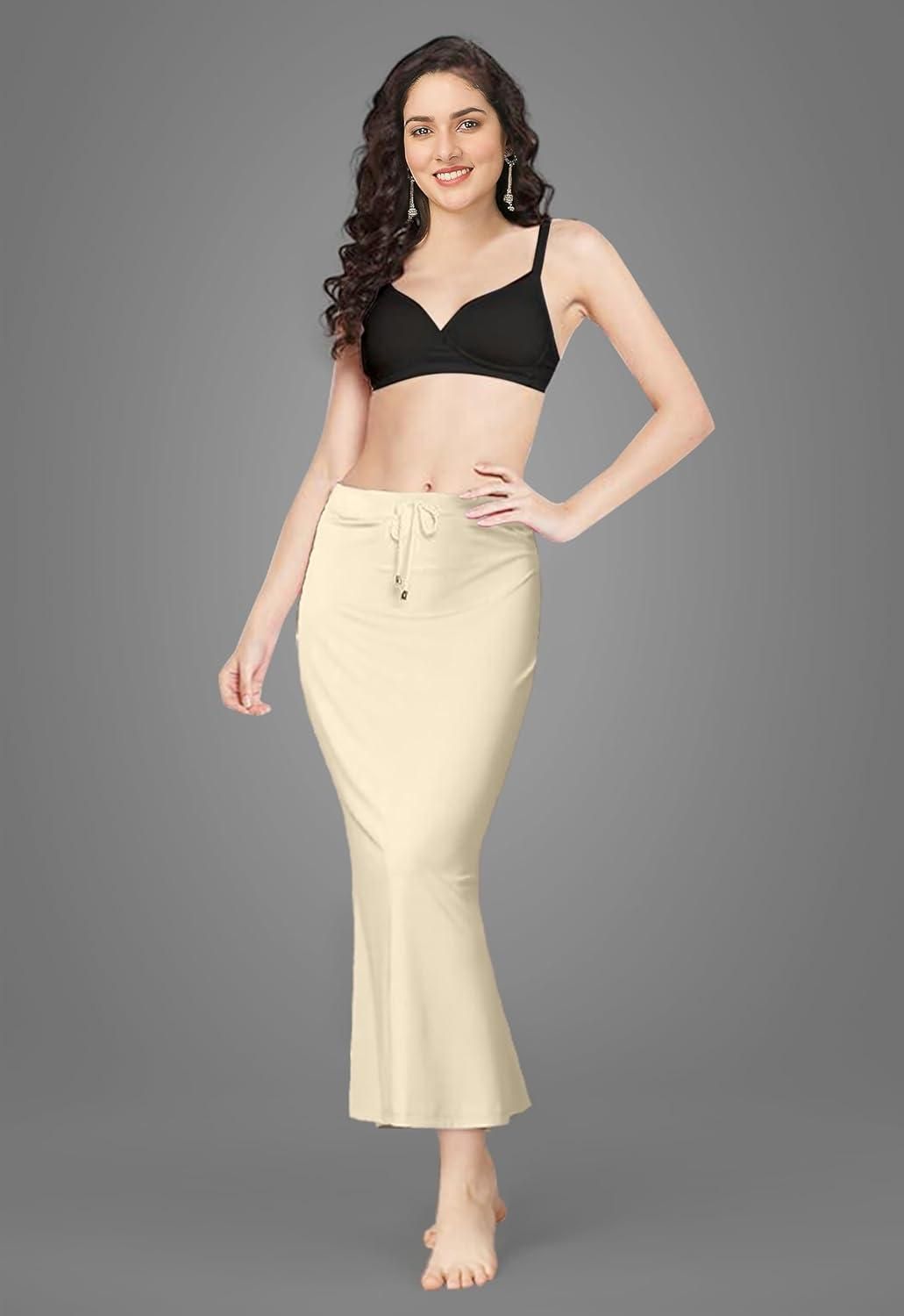Mehrang Lycra Saree Shapewear Petticoat for Women | Comfortable Slimming Undergarment