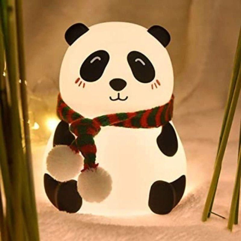 Cute Panda Light Lamp for Kids | 7 Color Touch Sensor Night Light | Silicone Material | Ideal for Nursery and Bedroom