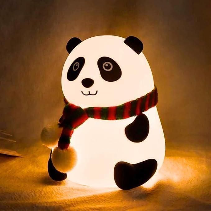 Cute Panda Light Lamp for Kids | 7 Color Touch Sensor Night Light | Silicone Material | Ideal for Nursery and Bedroom