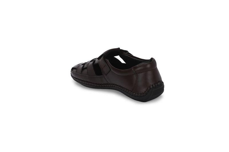 Mens Dreamers Brown Leather Slippers