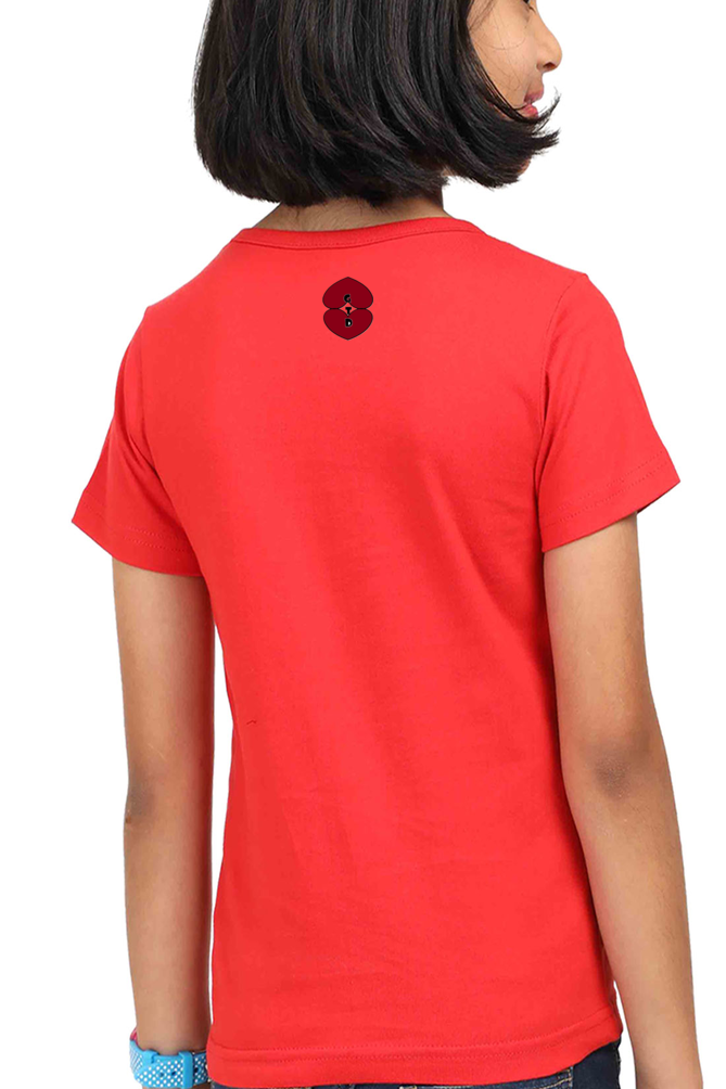 Racing-Themed Kids' Round Neck Half Sleeve Classic Tee | 'Fire in You, Fire on Wheel' Graphic Design