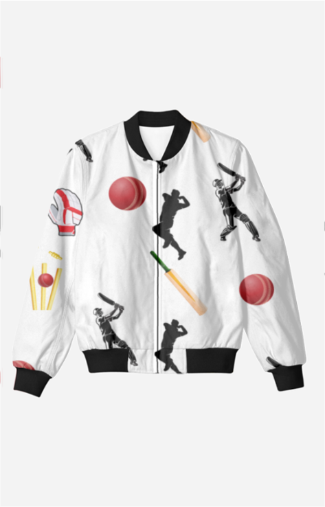 Unisex Trendy Bomber Jacket - Cricket Series