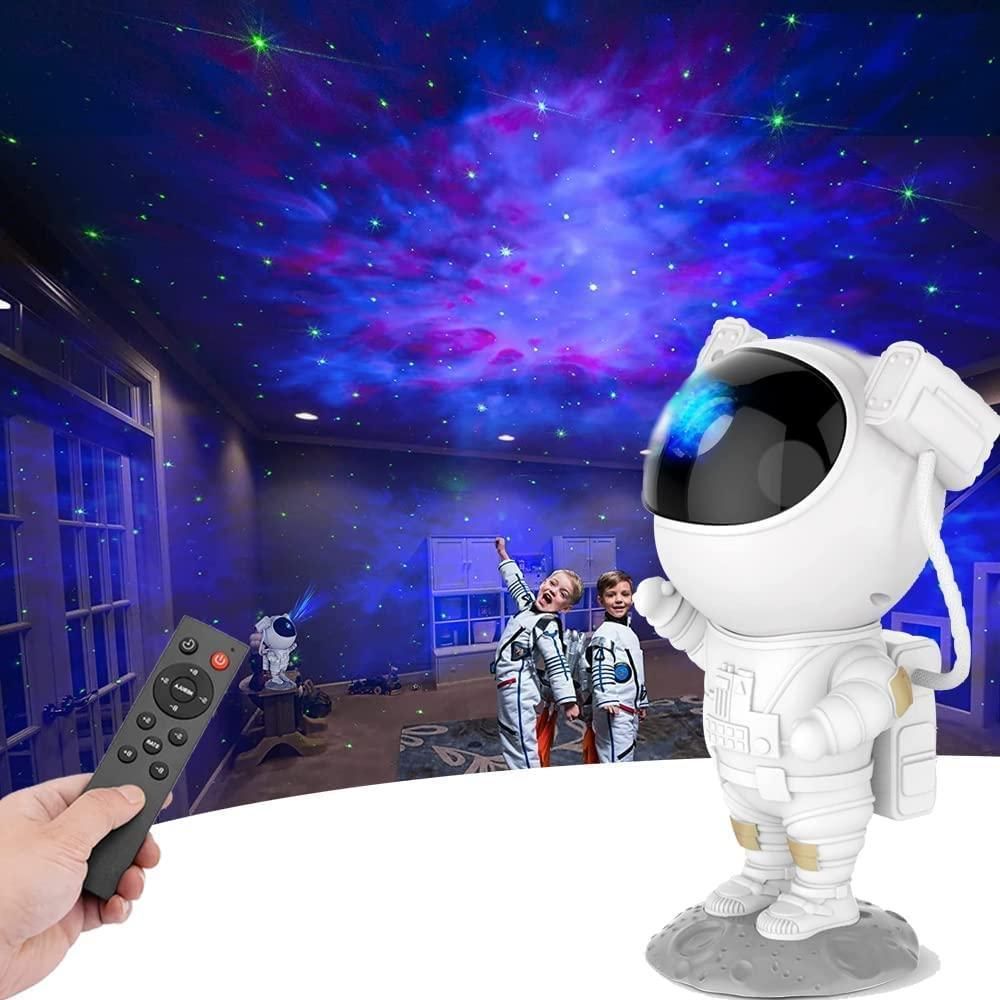 Astronaut Galaxy Projector with 360-Degree Magnetic Head Rotation | Remote Control | Creates a Starry Night Sky
