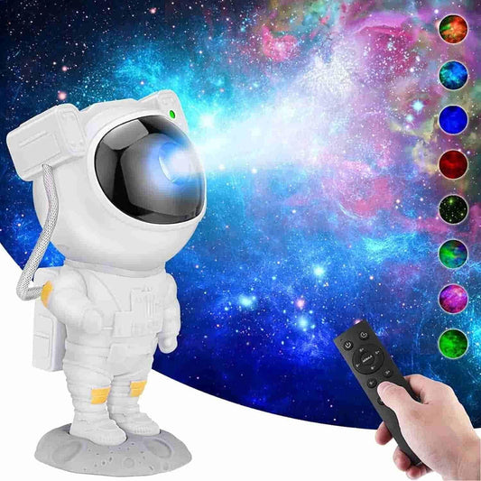 Astronaut Galaxy Projector with 360-Degree Magnetic Head Rotation | Remote Control | Creates a Starry Night Sky