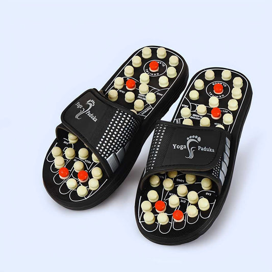 Acupressure &amp; Magnetic Therapy Paduka Slippers | Full Body Blood Circulation Foot Massager for Men &amp; Women